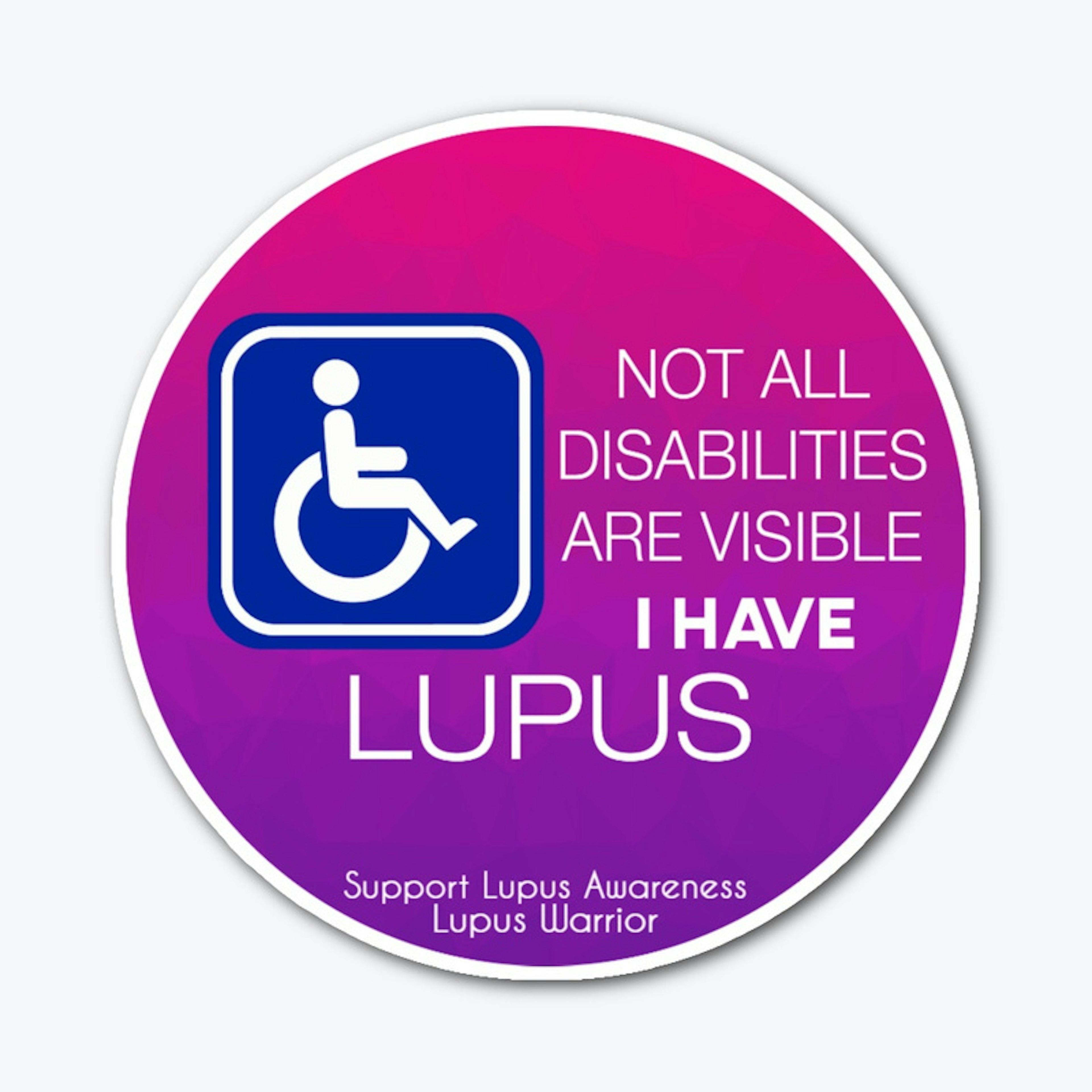 Lupus Disability Sticker