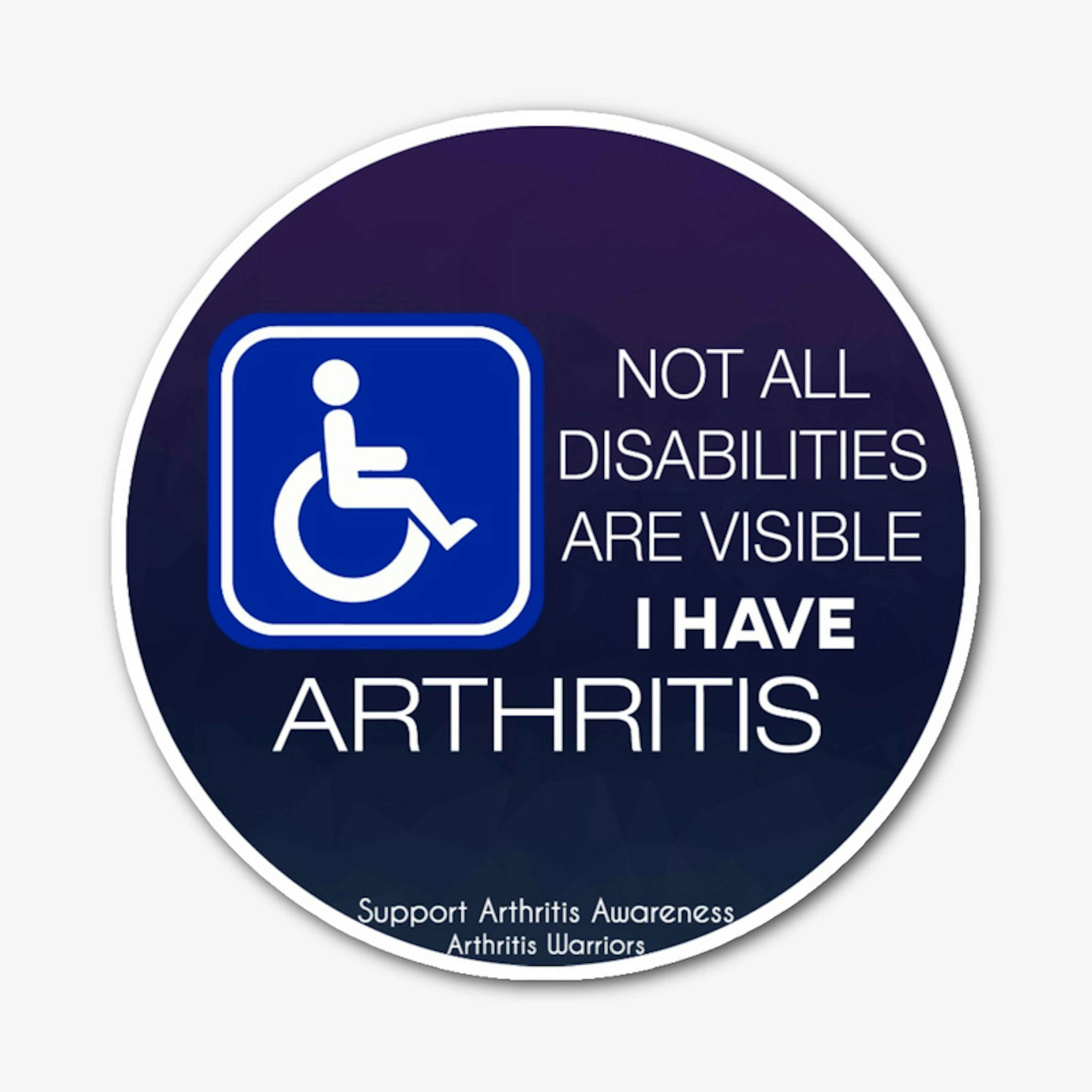 Arthritis Disability Sticker