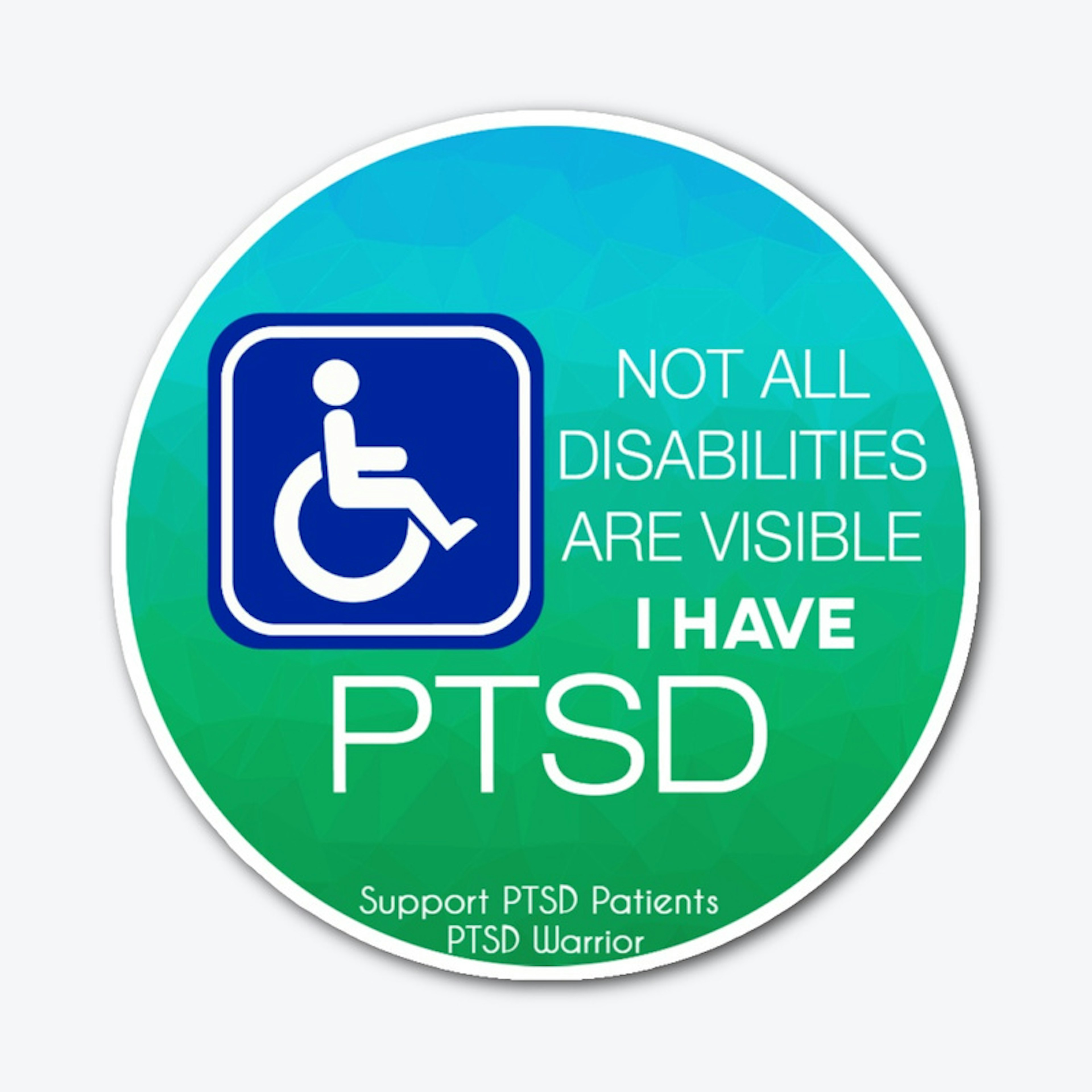PTSD Disability Sticker
