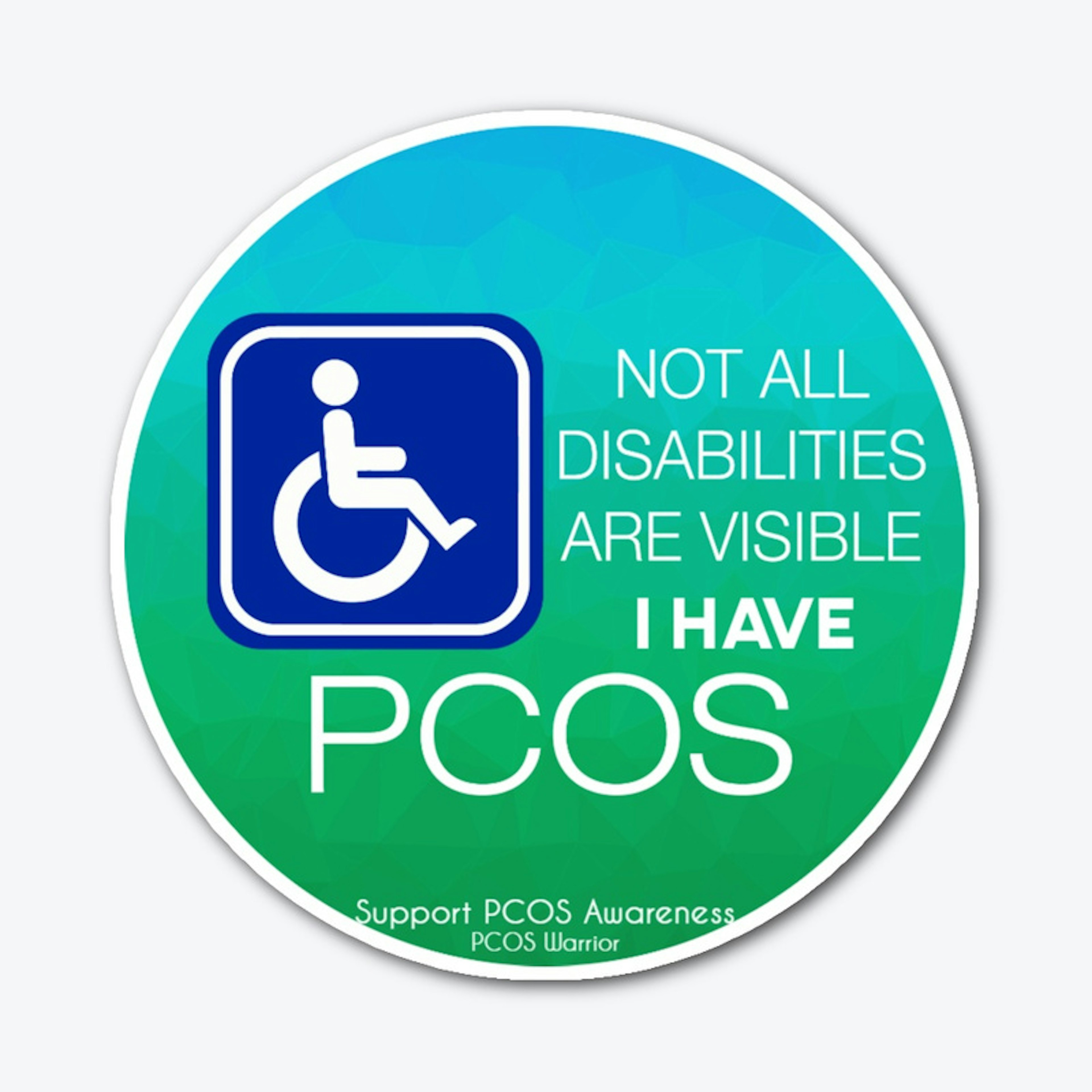 PCOS Disability Sticker