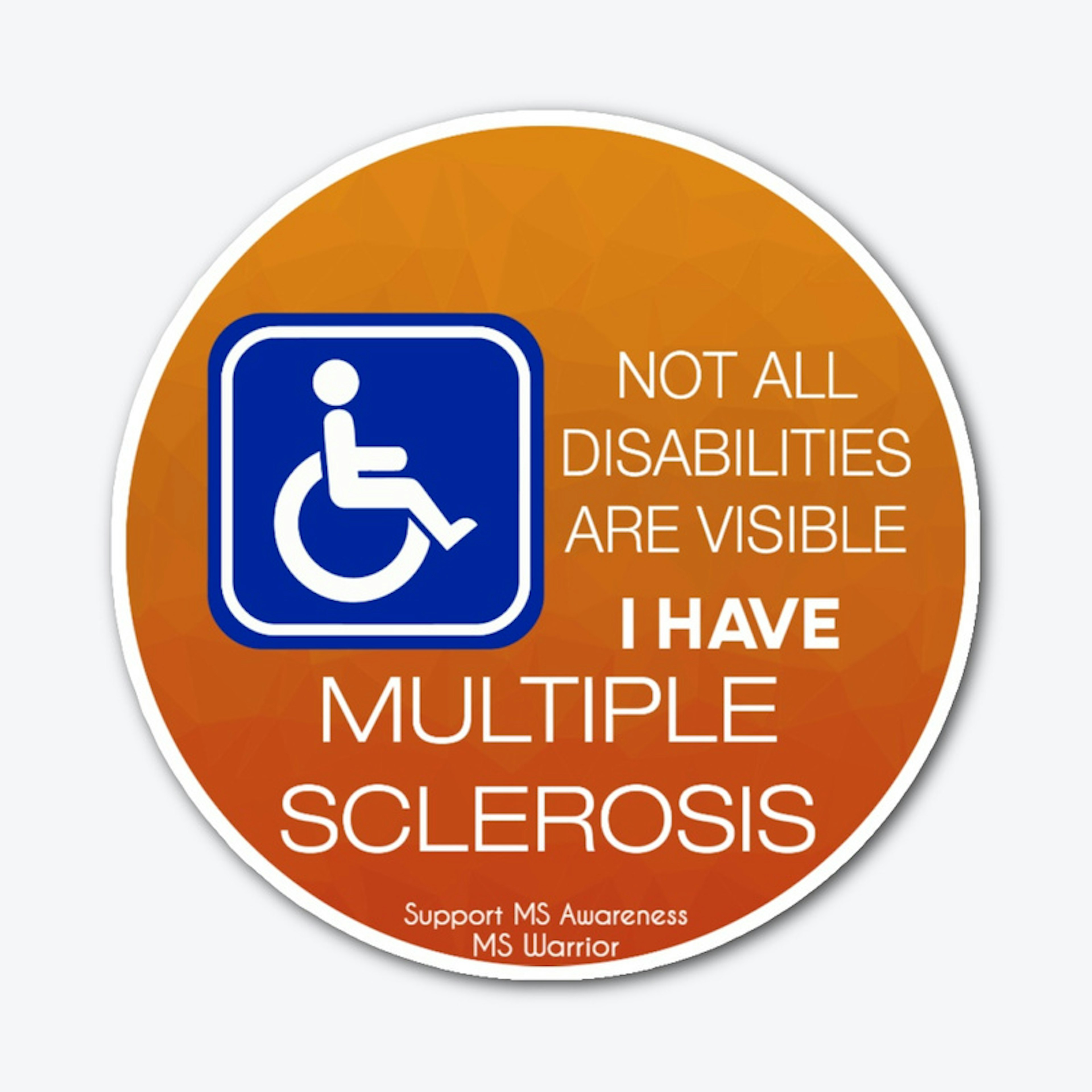 Multiple Sclerosis Disability Sticker